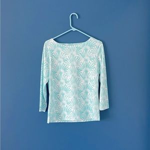 Vineyard Vines Women's Printed Boatneck Tee  Size S